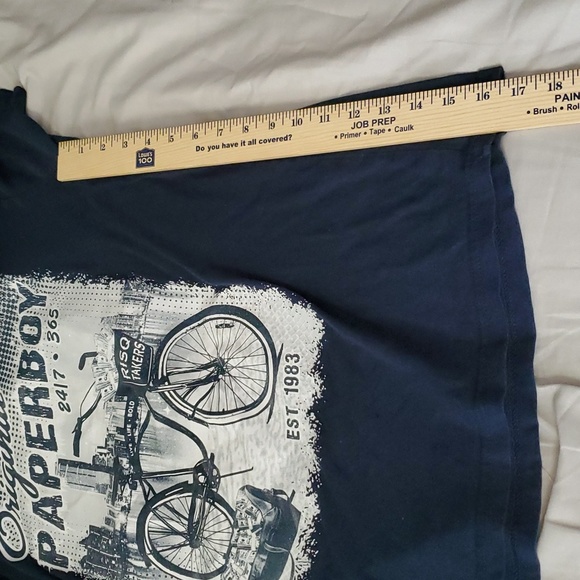 RISQ TAKERS Original PAPERBOY Short sleeves rare men's - Picture 4 of 5
